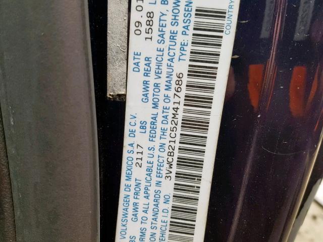 3VWCB21C52M417686 - 2002 VOLKSWAGEN NEW BEETLE Mavi foto 10