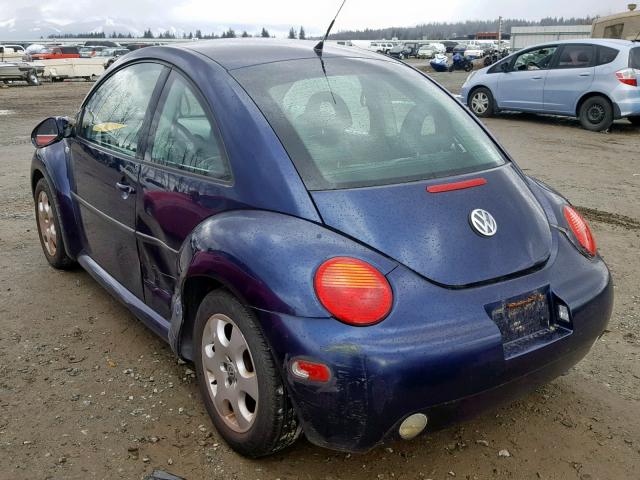 3VWCB21C52M417686 - 2002 VOLKSWAGEN NEW BEETLE Mavi foto 3