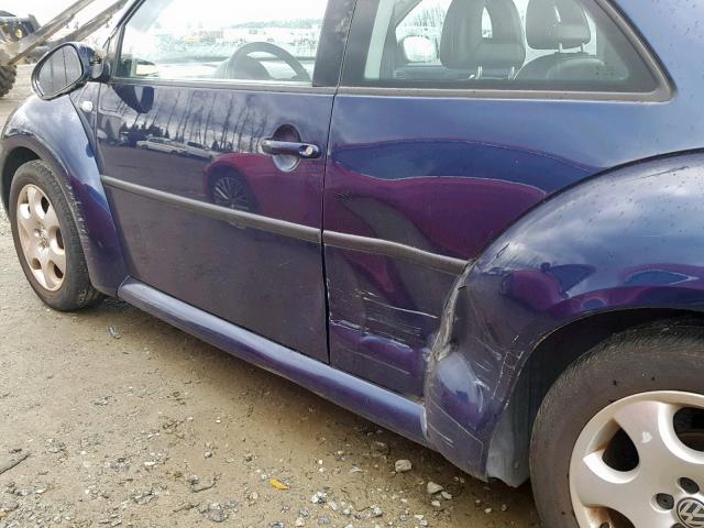3VWCB21C52M417686 - 2002 VOLKSWAGEN NEW BEETLE Mavi foto 9