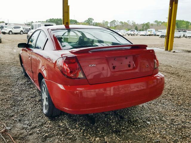 1G8AN12F75Z170852 - 2005 SATURN ION LEVEL RED photo 3