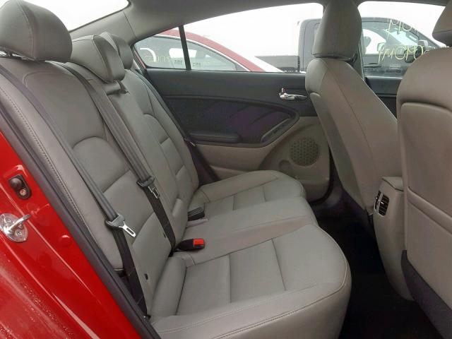 KNAFZ4A89E5095449 - 2014 KIA FORTE EX RED photo 6