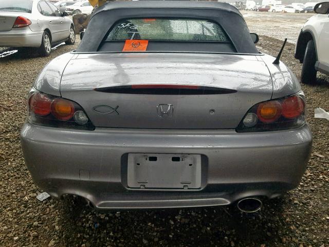 JHMAP21475S002433 - 2005 HONDA S2000 SILVER photo 6