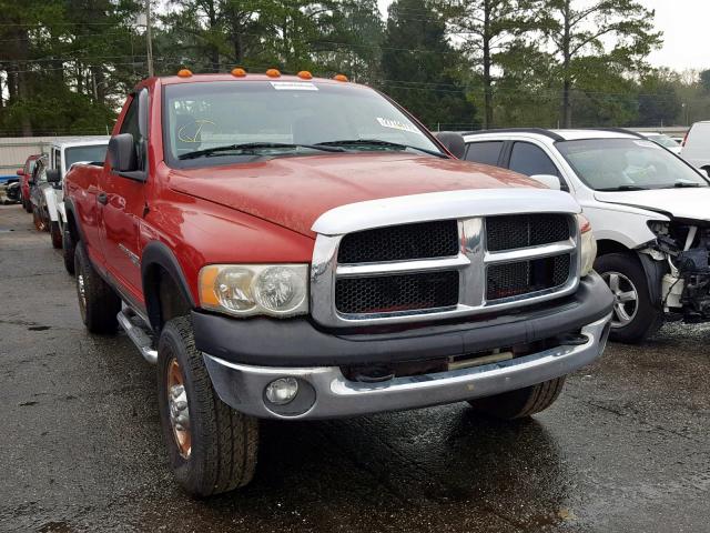 3D7KS26D35G902143 - 2005 DODGE RAM 2500 S RED photo 1