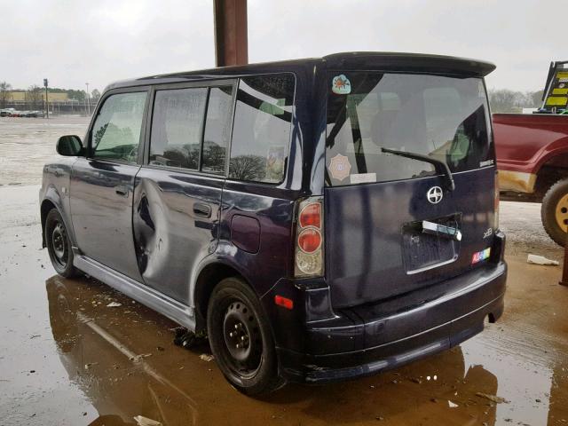 JTLKT324764062115 - 2006 TOYOTA SCION XB BLUE photo 3