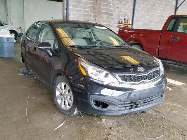 KNADN4A32F6446558 - 2015 KIA RIO EX BLACK photo 1