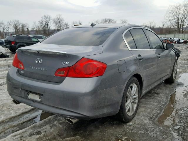 JN1CV6AR0FM520959 - 2015 INFINITI Q40 GRAY photo 4