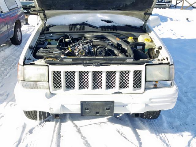 1J4GZ88Z5WC209273 - 1998 JEEP GRAND CHER WHITE photo 7