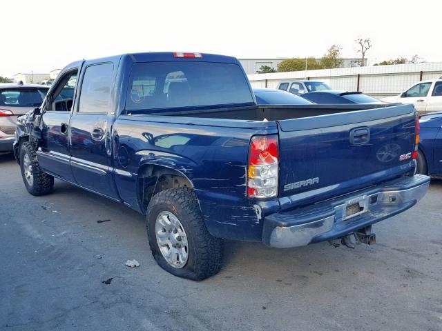 2GTEK13T961159656 - 2006 GMC NEW SIERRA BLUE photo 3