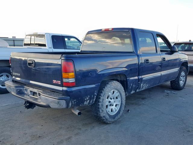 2GTEK13T961159656 - 2006 GMC NEW SIERRA BLUE photo 4