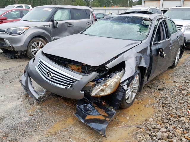 JN1CV6AP8CM628336 - 2012 INFINITI G37 BASE GRAY photo 2