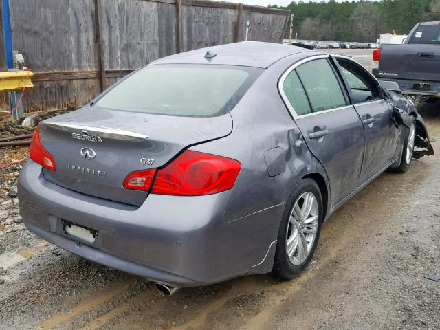 JN1CV6AP8CM628336 - 2012 INFINITI G37 BASE GRAY photo 4