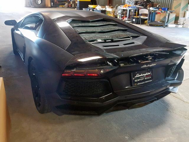 ZHWUC1ZD4CLA01248 - 2012 LAMBORGHINI AVENTADOR BLACK photo 3