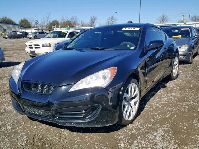 KMHHT6KD4BU054695 - 2011 HYUNDAI GENESIS CO BLACK photo 2