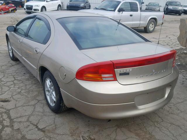 2B3HD46R03H500830 - 2003 DODGE INTREPID S GOLD photo 3