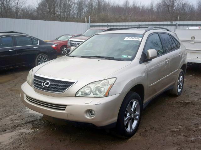 JTJHW31U572007509 - 2007 LEXUS RX 400H GOLD photo 2