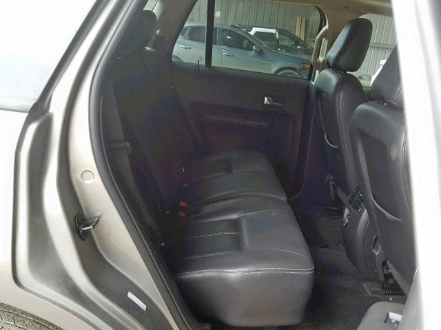 2FMDK38C38BB20585 - 2008 FORD EDGE SEL GRAY photo 6