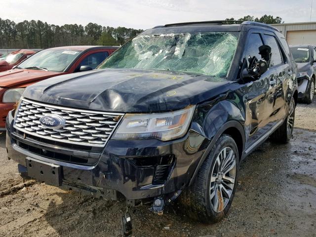 1FM5K8HT0KGA67913 - 2019 FORD EXPLORER P BLACK photo 2