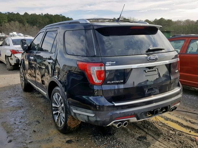 1FM5K8HT0KGA67913 - 2019 FORD EXPLORER P BLACK photo 3