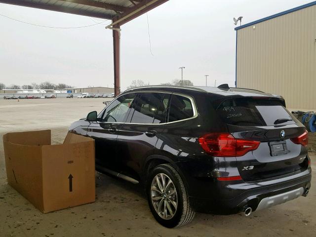 5UXTR7C54KLF25438 - 2019 BMW X3 SDRIVE3 BLACK photo 3