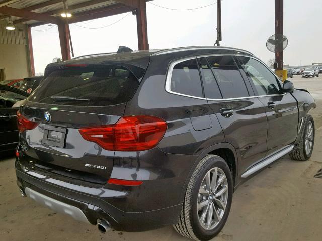 5UXTR7C54KLF25438 - 2019 BMW X3 SDRIVE3 BLACK photo 4