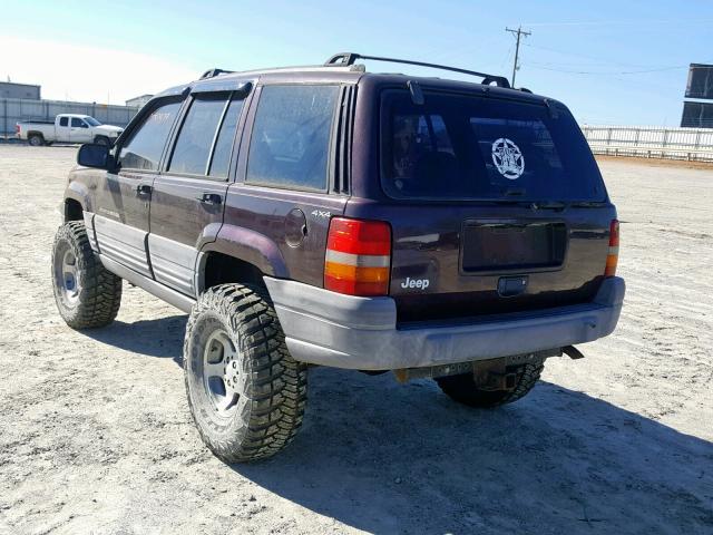 1J4GZ58S5WC234062 - 1998 JEEP GRAND CHER MAROON photo 3