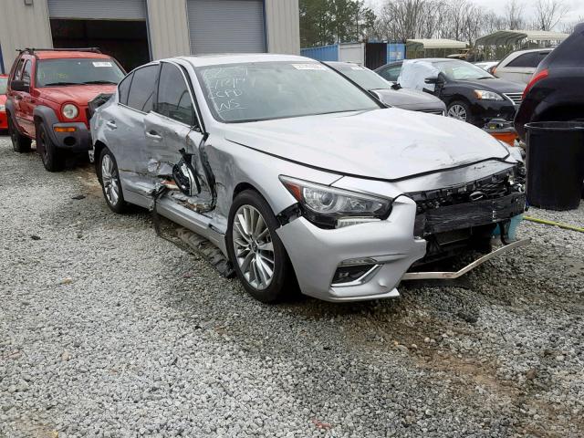 JN1EV7AP7JM366207 - 2018 INFINITI Q50 LUXE SILVER photo 1