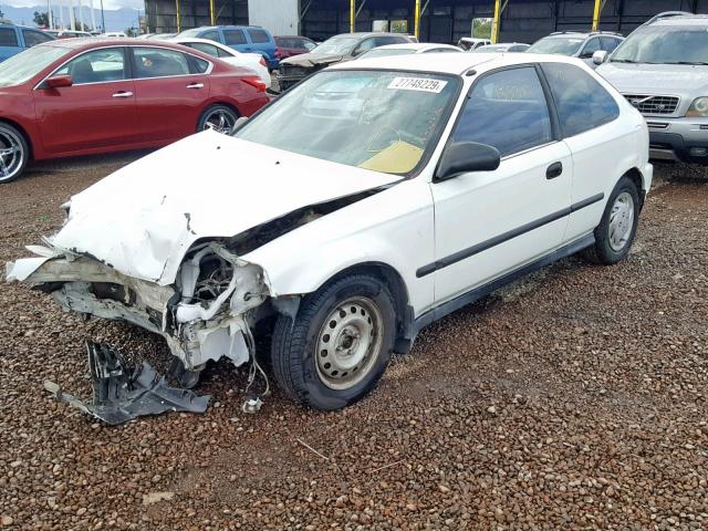 2HGEJ6427YH108142 - 2000 HONDA CIVIC CX WHITE photo 2