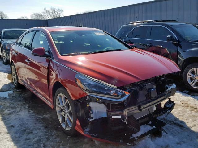 5NPE34ABXJH664685 - 2018 HYUNDAI SONATA SPO RED photo 1