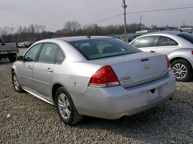 2G1WA5E36E1173338 - 2014 CHEVROLET IMPALA LIM SILVER photo 3