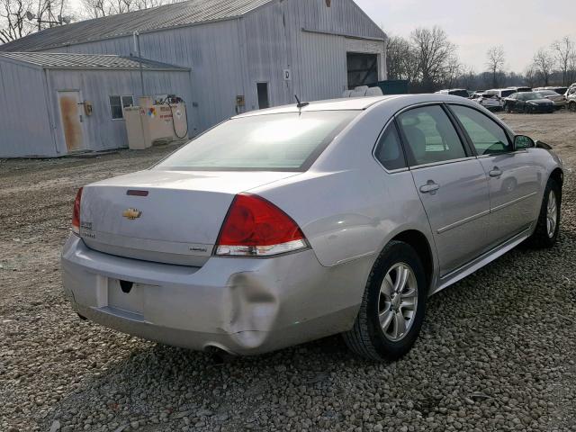 2G1WA5E36E1173338 - 2014 CHEVROLET IMPALA LIM SILVER photo 4