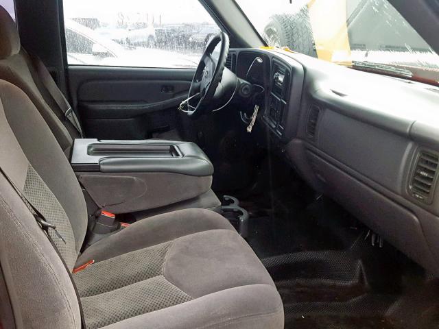 1GCEC19X17Z127784 - 2007 CHEVROLET SILVERADO RED photo 5