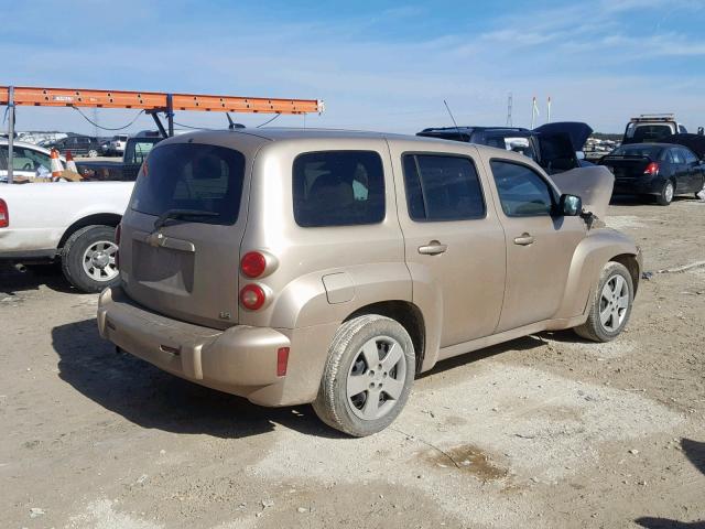 3GNDA13D18S568840 - 2008 CHEVROLET HHR LS Dorado foto 4