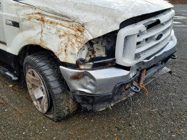 1FTSW31P34ED61820 - 2004 FORD F350 SRW S WHITE photo 10