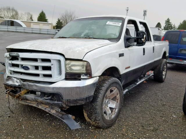 1FTSW31P34ED61820 - 2004 FORD F350 SRW S WHITE photo 2