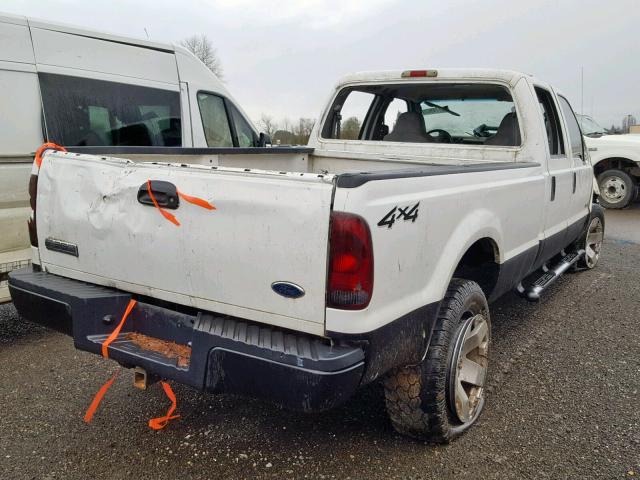 1FTSW31P34ED61820 - 2004 FORD F350 SRW S WHITE photo 4