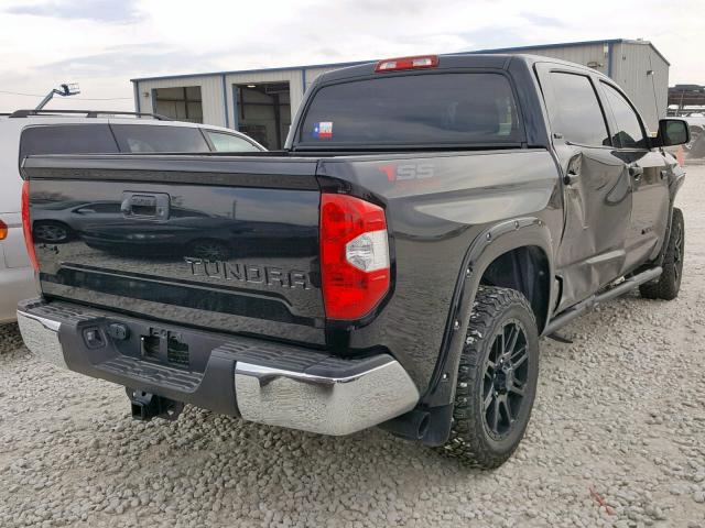 5TFDY5F1XJX696091 - 2018 TOYOTA TUNDRA CRE BLACK photo 4