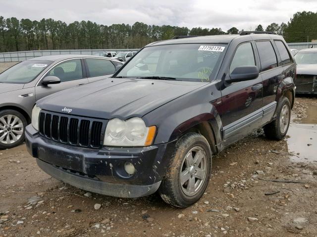 1J4GS48K05C539336 - 2005 JEEP GRAND CHER BLACK photo 2