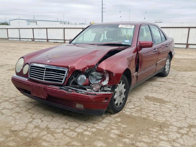 WDBJF65H6XA796292 - 1999 MERCEDES-BENZ E 320 MAROON photo 2