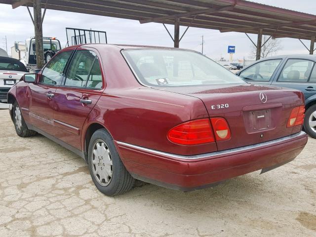 WDBJF65H6XA796292 - 1999 MERCEDES-BENZ E 320 MAROON photo 3