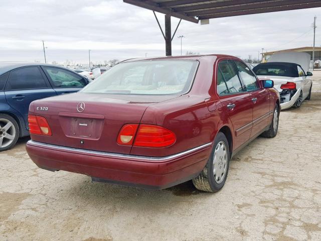 WDBJF65H6XA796292 - 1999 MERCEDES-BENZ E 320 MAROON photo 4