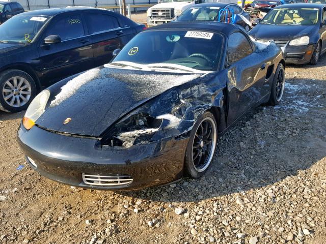 WP0CA2986WU621128 - 1998 PORSCHE BOXSTER BLACK photo 2