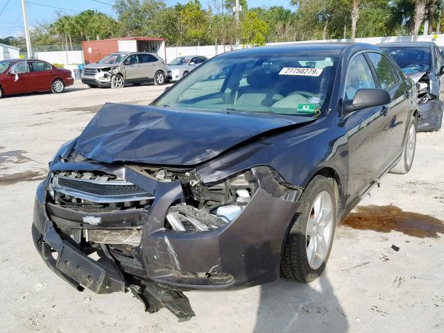 1G1ZB5EB0AF314859 - 2010 CHEVROLET MALIBU LS GRAY photo 2