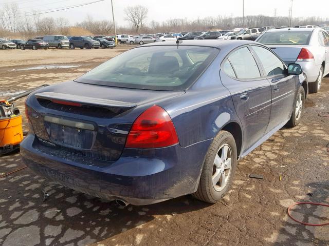 2G2WP552481169388 - 2008 PONTIAC GRAND PRIX BLUE photo 4