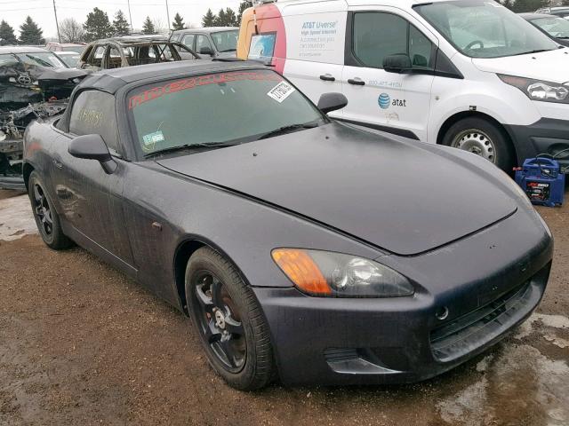 JHMAP11493T003066 - 2003 HONDA S2000 BLACK photo 1