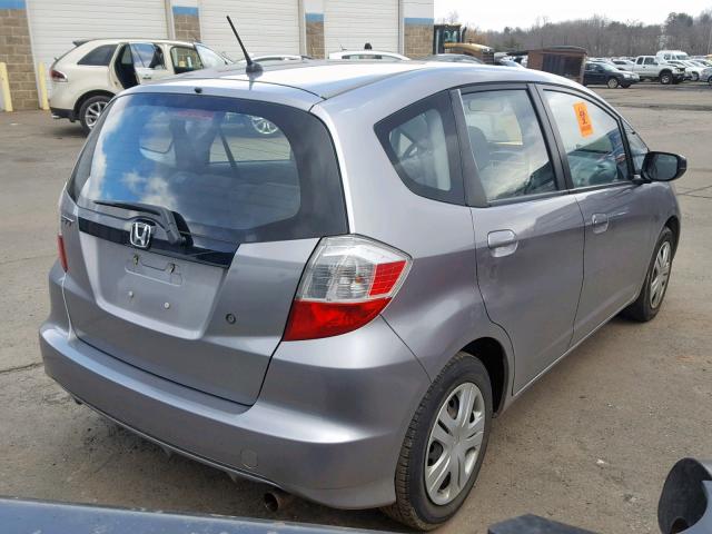 JHMGE8H21AC003170 - 2010 HONDA FIT SILVER photo 4