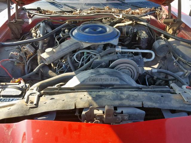 9J87H170490 - 1979 FORD THUNDERBIR RED photo 7