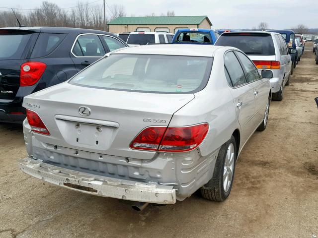 JTHBA30G465155682 - 2006 LEXUS ES 330 SILVER photo 4