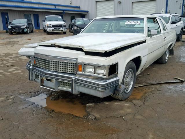 6D47S7E605790 - 1977 CADILLAC CADILLAC WHITE photo 2