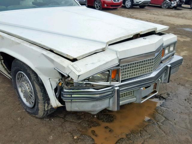 6D47S7E605790 - 1977 CADILLAC CADILLAC WHITE photo 9