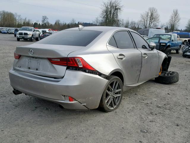 JTHBF1D23F5062298 - 2015 LEXUS IS 250 SILVER photo 4